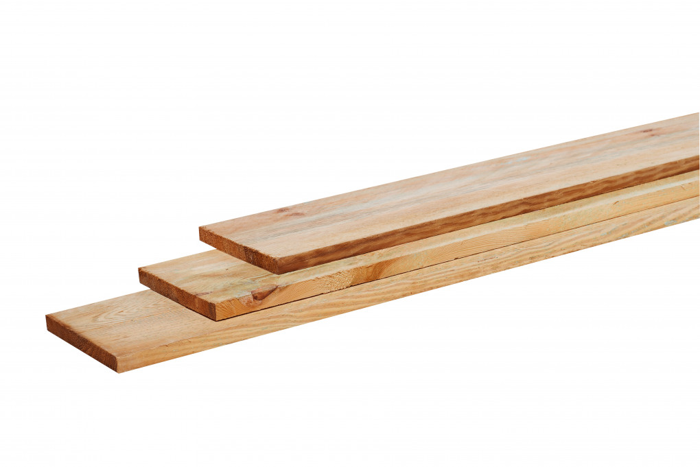Grenen geschaafde plank 1,5x14,0 cm