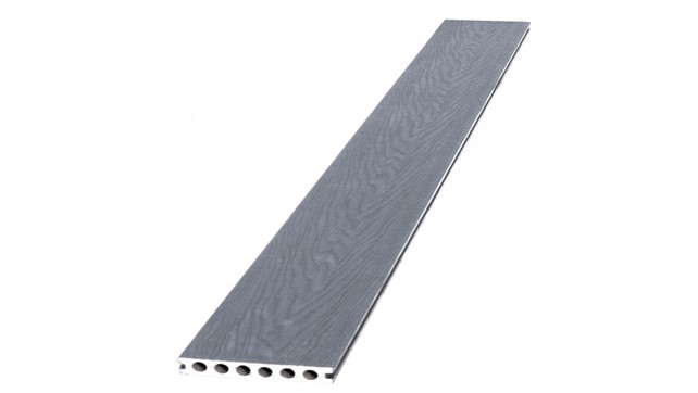 Composiet dekdeel houtstructuur (co-extrusie) grijs 2,3x14,5x420 cm
