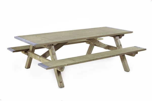 Picknicktafel met dicht blad en dichte zitting 0509