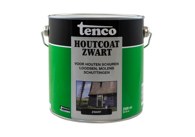Tenco-houtcoat-zwart